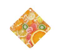 Colorful Fruit Candies Funny Car Air Fresheners Long Lasting Scent Automotive Hanging Scented Cards Tablets