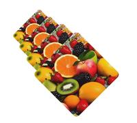 Colorful Fruit Car Air Freshener Cards for Women Men 4 Pack Cute Car Accessories Long Lasting Scent Car Diffuser Hanging Auto Aromatherapy Tablets Car Fresheners Gifts