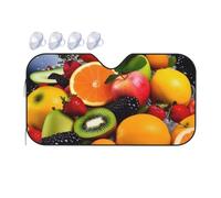 Colorful Fruit Car Windshield Sun Shade Foldable Car Front Window Sunshade for Sun, Heat and UV Rays, Auto Sun Blocker Visor Protector for Cars, SUVs Medium