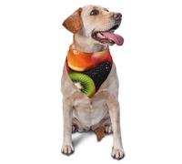 Colorful Fruit Dog Bandana Pet Scarf Accessories for Small Medium Dogs Cats Photo Prop, Triangle Pet Bandanas Adjustable Puppy Bib Washable Dog Kerchief Puppy Neckerchief