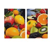 Colorful Fruit Passport Holder, ID Card Protector Case Passport Holder with Slot Passports Travel Wallet Document Cover for Women And Men