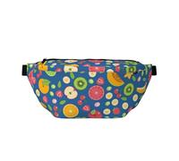 Colorful Fruit Pattern Sports Waist Bag, Crossbody Bags Fanny Pack Suitable for Running, Fitness and Outdoor Activities
