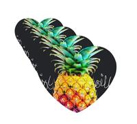 Colorful Fruit Pineapple Car Air Freshener Cards for Women Men 4 Pack Cute Car Accessories Long Lasting Scent Car Diffuser Hanging Auto Aromatherapy Tablets Car Fresheners Gifts