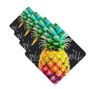 Colorful Fruit Pineapple Car Air Freshener Cards for Women Men 4 Pack Cute Car Accessories Long Lasting Scent Car Diffuser Hanging Auto Aromatherapy Tablets Car Fresheners Gifts
