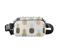 Colorful Fruit Pineapple Fashionable Waist Pack Crossbody Bag for Women Men Large Capacity Sling Bag Travel Essential with Adjustable Strap for Workout Running Hiking, Colorful Fruit, One Size