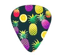 Colorful Fruit Pineapple Print Guitar Pick,12 Pack,Includes Thin,Medium,Heavy Gauges,Suitable for guitar,ukulele