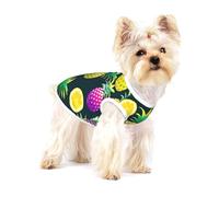 Colorful Fruit Pineapple print Tshirts for Small Dogs Dog's Fashion Shirt Breathable Sleeveless Shirts for Small Dogs