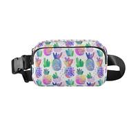 Colorful Fruit Pineapple Stylish Fanny Pack Waist Bag for Women Men Multipurpose Chest Bag Belt Bag with Adjustable Strap for Workout Running Hiking, Colorful Fruit, One Size