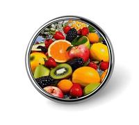 Colorful Fruit Round Badge Cute Brooch Hats Jackets Decor Personalized Lapel Pin Clothing Jewelry Accessories for Wedding Party Gift