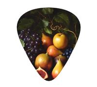 Colorful Fruit Still Life Guitar Picks Gift Set - 12 Smooth Durable Plectrums For Acoustic, Electric & Bass Guitar, Perfect Present For Guitar Lovers & Musicians