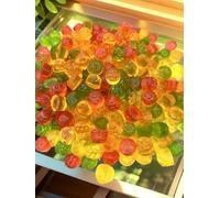 Colorful fruity fudge, Q bomb Internet celebrity steamed buns, ready to eat, snack spree, various flavors of snacks (1000g)