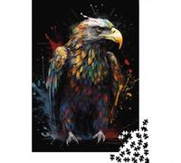 Colorful Full Body Eagle 1000 Pieces Puzzle, Animal Jigsaw Puzzle for Adults, Gift for Nature And Puzzle Lovers, 38x26cm/1000pcs