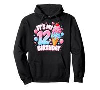 Colorful Fun 12th Birthday Celebration Ice Cream Pullover Hoodie