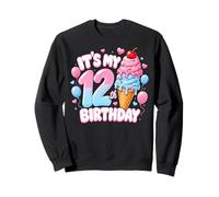 Colorful Fun 12th Birthday Celebration Ice Cream Sweatshirt