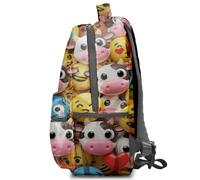 Colorful Fun Cow Print Backpack, Kids Cartoon 3D School Backpack, Fashion Travel Casual Daypack for Girls Boys (print 4)