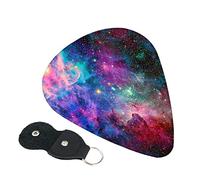 Colorful Galaxy Guitar Picks, 6 Pack Includes Thin(.46mm), Medium(.71mm) & Heavy Gauges(.96mm) Suitable For Guitar, Ukulele, Etc.