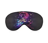Colorful Galaxy Music Note Sleep Mask Eye Masks for Sleep Sleeping Mask Sleep Masks for Women Men Sleep Mask Blackout Adjustable Sleep Mask Travel Eye Mask Side Sleeper Eye Mask
