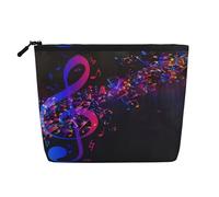 Colorful Galaxy Music Note Waterproof Large Capacity with Zipper Travel Business Trip Home Multifunctional Makeup Bag Storage Bag Coin Purse