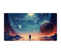Colorful Galaxy Space-1765 Cushioned Kitchen Runner Rug Mat Stain Resistant, Easy Wipe Clean for House Sink Office,15.7"x29.5"in