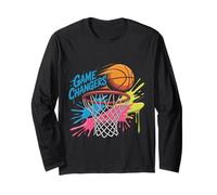 Colorful Game changers Basketball Tie Dye Color Splash Hoop Long Sleeve T-Shirt