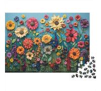 Colorful garden scenery paper jigsaw 1000 pieces adult educational game for wall decor floral puzzle 38x26cm/1000pcs