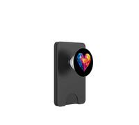 Colorful Geometric Heart Love PopSockets PopWallet for MagSafe