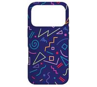 Colorful Geometric Pattern 80s 90s Memphis Aesthetic Style Case for iPhone 17 Pro