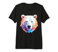 Colorful Geometric Polar Bear Lovers Premium T-Shirt