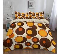 Colorful Geometric Shapes Duvet Cover King Sets 3D Printed Microfiber Cartoons Bedding Set Ultra-Soft Quilt Cover 240 x 220 cm with Zipper Closure and 2 Pillowcases 50x75 cm a.292