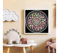 Colorful Geometry Totems Jigsaw Puzzle 70 Pieces 45x45cm/18x18inch, Difficult jigsaw puzzles for Adults 70, Beautiful Art work, Great Festive Puzzle Gift for Men/Women