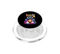 Colorful German Shepherd Puppy Pop Art PopSockets PopGrip for MagSafe