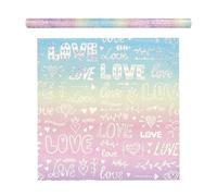 Colorful Gift Paper - Holiday Sheets for Celebrations | Iridescent Gradient Style with Shimmer Finish, Elegant Wrapping Accessory, Multi-Purpose Decorative Cover for Birthday Party Family Gathering