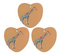 Colorful Giraffe Car Air Freshener, 3 Pcs Love form Hanging Air Freshener Cards, Long Lasting Fragrance Scented Cards for Car, Home, Office White-style