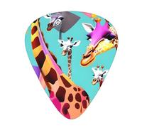 Colorful Giraffe Fans Lovers Guitar Paddle 12 Pack Guitar Picker Suitable For Bass Guitar Electric Guitar Soundtrack Guitar Yukrili