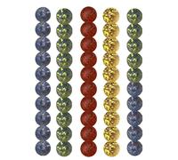Colorful Glass Banknotes - Round Glass Marble Handmade Art Decoration | Mixed Marble for Aquarium, Table, Crafts - Colorful Marble Games, Round Marble Beads