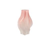 Colorful Glass Bud Vase Irregular Shaped Flower Vase Art Decorative Flower Vase for Wedding Home Table Decoration(pink short)