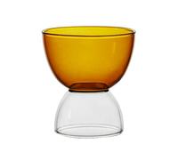 Colorful Glass Dessert Cups Cute Iced Coffee Mugs, Beer Glasses, Clear Glass Tea Cups Ideal for Cappuccino,Latte,Yogurt,Milk,Oats,Beverage, Cocktail,Whiskey,Ice Cream, Christmas Birthday Gifts (B)