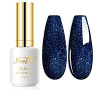 Colorful Glitter Bule Gel Nail Polish, 1 Pcs 15ml Blue green gel nail polish Color Soak Off Gel Polish Nail Art Manicure Salon DIY Nail Lamp Gel Nail Design Christmas Decoration