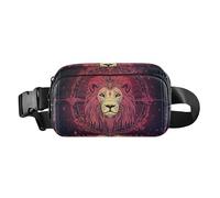 Colorful Glitter Tarot Astrology Lion Cute Crossbody Bag Waist Packs for Men Women Large Capacity Crossbody Bag Anti Theft Waist Pack with Adjustable Strap for Travel Gym Work, Colorful glitter Tarot