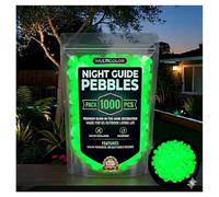 Colorful Glow-In-The-Dark Garden Stones,Glow In The Dark Pebbles,Luminous Stepping Stones Glow Rocks For Landscaping Fish Tank,Plant Pots,DIY Decor,Aquarium and Walkway Decor Green 1000pcs