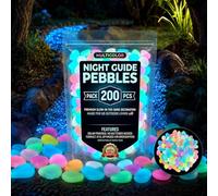 Colorful Glow-in-the-Dark Garden Stones, Night Guide Luminous Pebbles, Rainbow Glow in The Dark Rocks for Outdoor Decor, Garden Lawn Yard, Walkway, Pathway, Fish Tank (Multicolor,400)