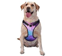 Colorful glowing feathers reflective Oxford unobstructed pet vest, easy to control handle, suitable for small, medium and large dogs