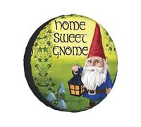 Colorful Gnomes Christmas Single Axle Wheel Covers,Fits Tires Single Buckle For Rvs,Trucks,All Year Round