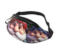 Colorful Gnomes Fanny Pack for Men Women Fashion Running Waist Packs Waterproof Crossbody Bags Everywhere Belt Bag with Adjustable Strap Sports Hip Pack for Travel Wallet