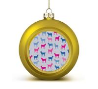 Colorful Goat Silhouettes Cute Baubles Christmas Balls