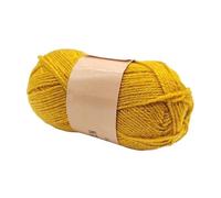 Colorful Gold and Silver Four-Strand Acrylic Thread for Crochet, Knitting, and Crafting - 200g Wool Yarn for Flowers, Dolls, Scarves, and Hats(Golden)