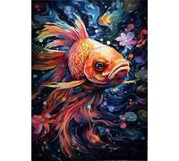 Colorful Goldfishs Posters - Fun Art Jigsaw - Personalised Adult Puzzle Toy - Family Stress Reduction Games Gifts - 1000 Pieces Zx218Aw