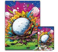 Colorful Golf 1000 Piece Jigsaw Puzzles for Adults Impossible Jigsaw Puzzles for Adults Family Activity, DIY Home Decor, 26X38CM/10.23x14.96inch