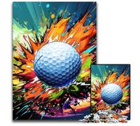 Colorful Golf 1000 Piece Jigsaw Puzzles for Adults Impossible Jigsaw Puzzles for Adults Family Activity, DIY Home Decor, 26X38CM/10.23x14.96inch