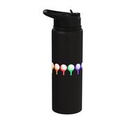 Colorful Golf Balls Golfer Golf Player Golfing Stainless Steel Insulated Water Bottle